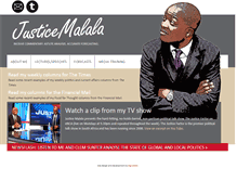 Tablet Screenshot of justicemalala.com